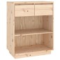 vidaXL Mesa consola de madera maciza de pino 60x34x75 cm vidaXL Mesa consola de madera maciza de pino 60x34x75 cm