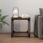 vidaXL Mesa auxiliar madera contrachapada roble ahumado 40x40x40 cm vidaXL Mesa auxiliar madera contrachapada roble ahumado 40x40x40 cm
