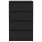 vidaXL Aparador de madera contrachapada negro 60x35x98,5 cm vidaXL Aparador de madera contrachapada negro 60x35x98,5 cm