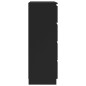 vidaXL Aparador de madera contrachapada negro 60x35x98,5 cm vidaXL Aparador de madera contrachapada negro 60x35x98,5 cm