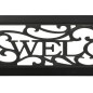 vidaXL Banco de jardín 125 cm acero negro vidaXL Banco de jardín 125 cm acero negro