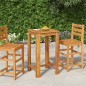 vidaXL Mesa alta de jardín madera maciza de acacia 60x60x105 cm vidaXL Mesa alta de jardín madera maciza de acacia 60x60x105 cm