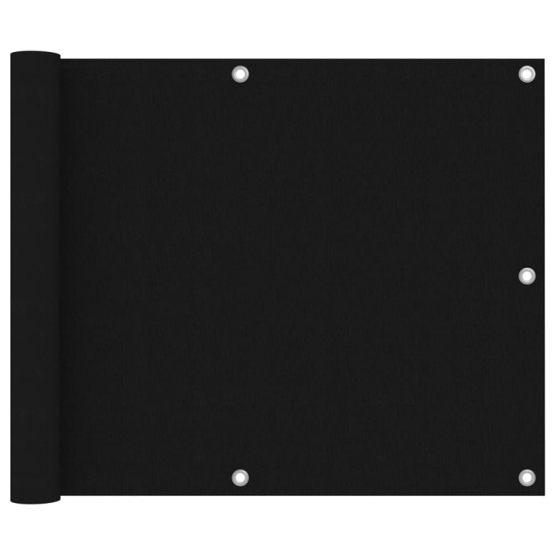 vidaXL Toldo para balcón de tela oxford negro 75x400 cm vidaXL Toldo para balcón de tela oxford negro 75x400 cm
