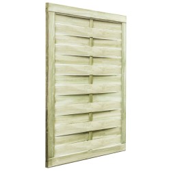 vidaXL Puerta de jardín madera de pino impregnada verde 100x125 cm