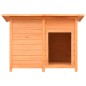 vidaXL Caseta para perros madera maciza pino y abeto 120x77x86 cm