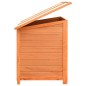 vidaXL Caseta para perros madera maciza pino y abeto 120x77x86 cm