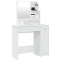 vidaXL Tocador con espejo blanco brillante 86,5x35x136 cm vidaXL Tocador con espejo blanco brillante 86,5x35x136 cm