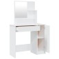vidaXL Tocador con espejo blanco brillante 86,5x35x136 cm vidaXL Tocador con espejo blanco brillante 86,5x35x136 cm