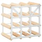 vidaXL Botellero para 12 botellas de madera maciza de pino vidaXL Botellero para 12 botellas de madera maciza de pino