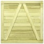 vidaXL Puerta de valla de madera de pino impregnada 100x100 cm vidaXL Puerta de valla de madera de pino impregnada 100x100 cm