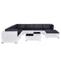 vidaXL Set muebles de jardín 8 piezas y cojines ratán sintético blanco vidaXL Set muebles de jardín 8 piezas y cojines ratán sintético blanco