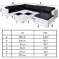 vidaXL Set muebles de jardín 8 piezas y cojines ratán sintético blanco vidaXL Set muebles de jardín 8 piezas y cojines ratán sintético blanco