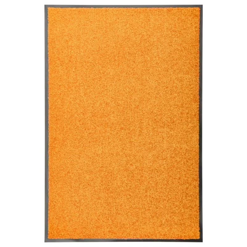 vidaXL Felpudo lavable naranja 60x90 cm vidaXL Felpudo lavable naranja 60x90 cm