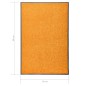 vidaXL Felpudo lavable naranja 60x90 cm vidaXL Felpudo lavable naranja 60x90 cm