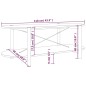vidaXL Mesa de centro madera contrachapada blanco 110x48x40 cm vidaXL Mesa de centro madera contrachapada blanco 110x48x40 cm