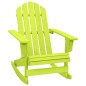 vidaXL Silla mecedora de jardín Adirondack madera maciza abeto verde vidaXL Silla mecedora de jardín Adirondack madera maciza abeto verde