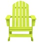 vidaXL Silla mecedora de jardín Adirondack madera maciza abeto verde vidaXL Silla mecedora de jardín Adirondack madera maciza abeto verde