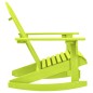 vidaXL Silla mecedora de jardín Adirondack madera maciza abeto verde vidaXL Silla mecedora de jardín Adirondack madera maciza abeto verde