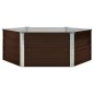 vidaXL Mesa de cultivo de acero galvanizado marrón 129x129x46 cm vidaXL Mesa de cultivo de acero galvanizado marrón 129x129x46 cm