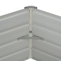 vidaXL Mesa de cultivo de acero galvanizado marrón 129x129x46 cm vidaXL Mesa de cultivo de acero galvanizado marrón 129x129x46 cm