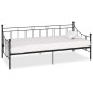 vidaXL Estructura de cama de metal negro 90x200 cm vidaXL Estructura de cama de metal negro 90x200 cm