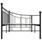 vidaXL Estructura de cama de metal negro 90x200 cm vidaXL Estructura de cama de metal negro 90x200 cm