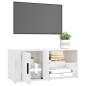 vidaXL Muebles para TV 2 uds madera blanco brillo 80x31,5x36 cm vidaXL Muebles para TV 2 uds madera blanco brillo 80x31,5x36 cm