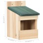 vidaXL Casa para pájaros 4 unidades madera de abeto 12x16x20 cm vidaXL Casa para pájaros 4 unidades madera de abeto 12x16x20 cm