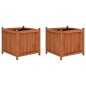 vidaXL Arriates 2 unidades madera de abeto 50x50x50 cm vidaXL Arriates 2 unidades madera de abeto 50x50x50 cm