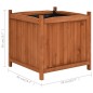 vidaXL Arriates 2 unidades madera de abeto 50x50x50 cm vidaXL Arriates 2 unidades madera de abeto 50x50x50 cm