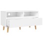 vidaXL Mueble de TV madera de ingeniería blanco brillo 90x40x48,5 cm vidaXL Mueble de TV madera de ingeniería blanco brillo 90x40x48,5 cm