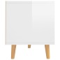 vidaXL Mueble de TV madera de ingeniería blanco brillo 90x40x48,5 cm vidaXL Mueble de TV madera de ingeniería blanco brillo 90x40x48,5 cm