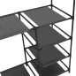 vidaXL Perchero de ropa acero y textil no tejido negro 87x44x158 cm vidaXL Perchero de ropa acero y textil no tejido negro 87x44x158 cm