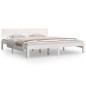 vidaXL Estructura de cama Super King madera maciza blanco 180x200 cm vidaXL Estructura de cama Super King madera maciza blanco 180x200 cm