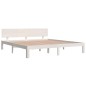 vidaXL Estructura de cama Super King madera maciza blanco 180x200 cm vidaXL Estructura de cama Super King madera maciza blanco 180x200 cm