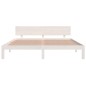 vidaXL Estructura de cama Super King madera maciza blanco 180x200 cm vidaXL Estructura de cama Super King madera maciza blanco 180x200 cm