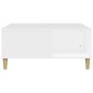 vidaXL Mesa de centro madera contrachapada blanco 80x80x36,5 cm vidaXL Mesa de centro madera contrachapada blanco 80x80x36,5 cm