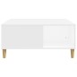 vidaXL Mesa de centro madera contrachapada blanco 80x80x36,5 cm vidaXL Mesa de centro madera contrachapada blanco 80x80x36,5 cm
