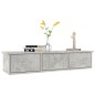 vidaXL Estante cajones para pared contrachapada hormigón 88x26x18,5cm vidaXL Estante cajones para pared contrachapada hormigón 88x26x18,5cm
