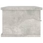 vidaXL Estante cajones para pared contrachapada hormigón 88x26x18,5cm vidaXL Estante cajones para pared contrachapada hormigón 88x26x18,5cm