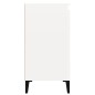 vidaXL Mesitas de noche 2 uds madera blanco brillante 40x35x70 cm