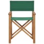 vidaXL Silla de director madera maciza de teca verde vidaXL Silla de director madera maciza de teca verde