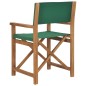 vidaXL Silla de director madera maciza de teca verde vidaXL Silla de director madera maciza de teca verde