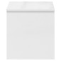 vidaXL Mesa de centro contrachapada blanco brillante 102x50,5x52,5 cm vidaXL Mesa de centro contrachapada blanco brillante 102x50,5x52,5 cm