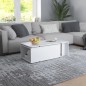 vidaXL Mesa de centro madera contrachapada blanco 150x50x35 cm vidaXL Mesa de centro madera contrachapada blanco 150x50x35 cm