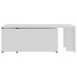 vidaXL Mesa de centro madera contrachapada blanco 150x50x35 cm vidaXL Mesa de centro madera contrachapada blanco 150x50x35 cm