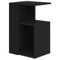 vidaXL Mesa auxiliar de madera contrachapada negro 36x30x56 cm vidaXL Mesa auxiliar de madera contrachapada negro 36x30x56 cm