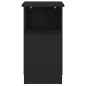 vidaXL Mesa auxiliar de madera contrachapada negro 36x30x56 cm vidaXL Mesa auxiliar de madera contrachapada negro 36x30x56 cm