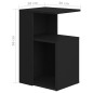 vidaXL Mesa auxiliar de madera contrachapada negro 36x30x56 cm vidaXL Mesa auxiliar de madera contrachapada negro 36x30x56 cm