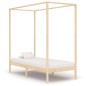 vidaXL Estructura de cama con dosel madera maciza de pino 100x200 cm vidaXL Estructura de cama con dosel madera maciza de pino 100x200 cm